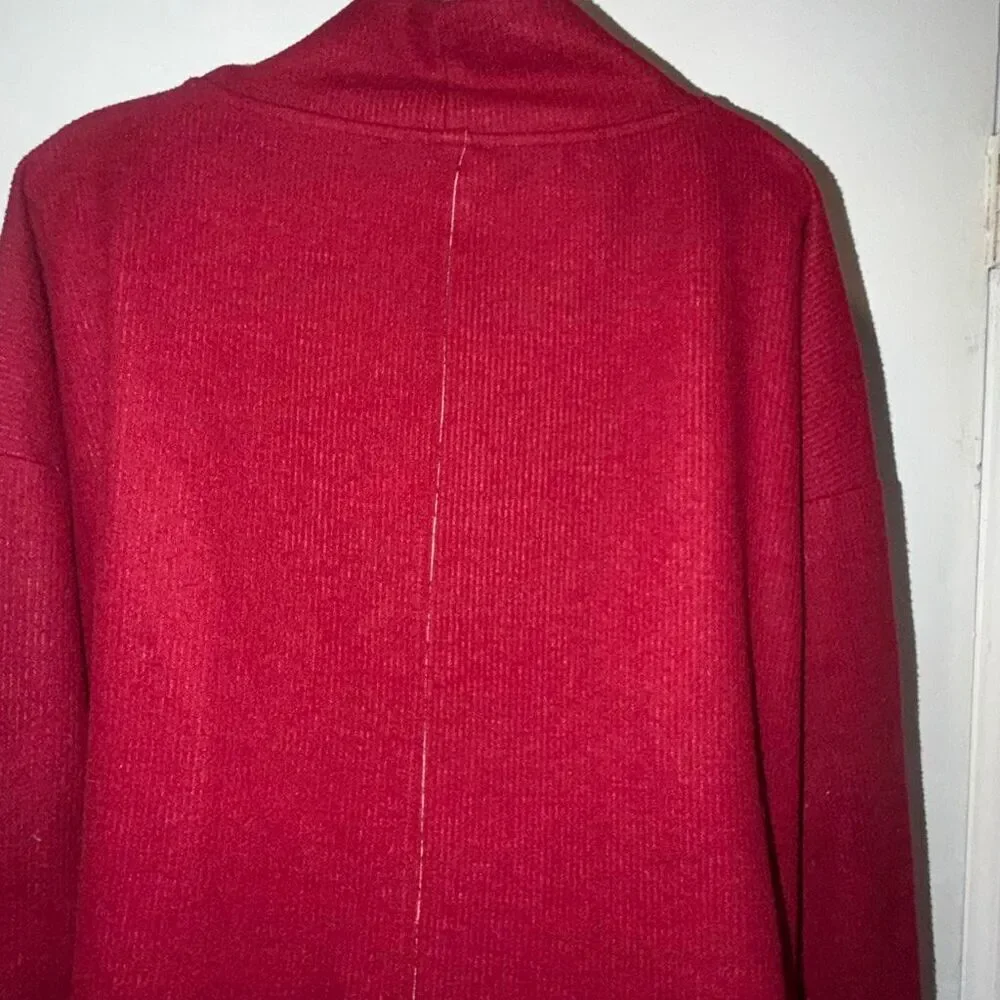 ANTHROPOLOGIE Raspberry Red Theresa Tunic Sweater-M